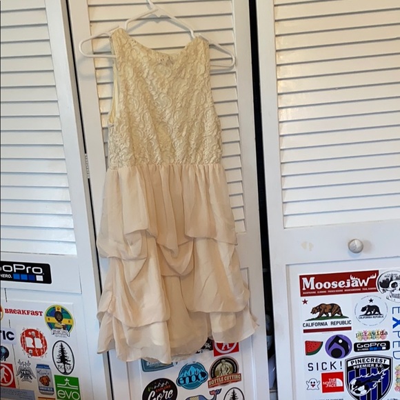 Lace and Ruffle Mini Dress - Picture 2 of 3